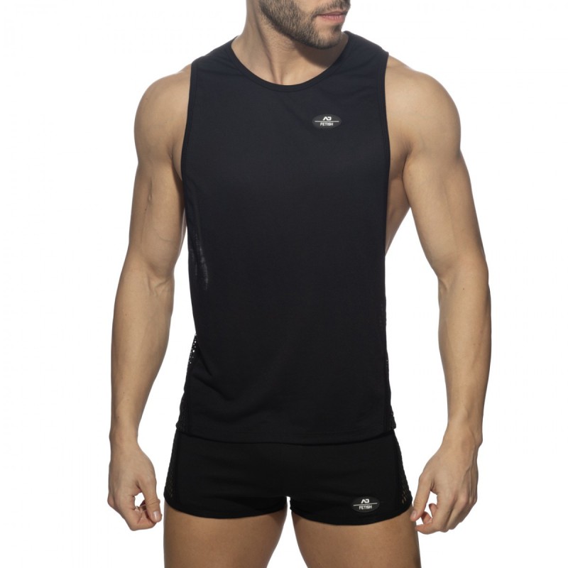 AD Fetish Mesh-Striped Low Rider black