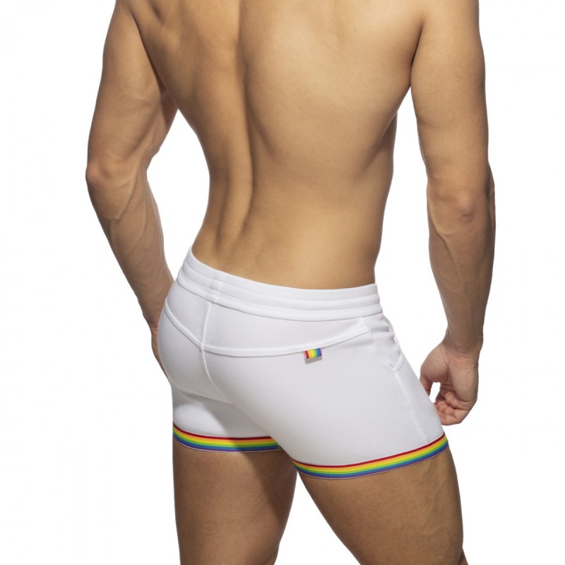 Addicted Rainbow Tape Cotton Shorts
