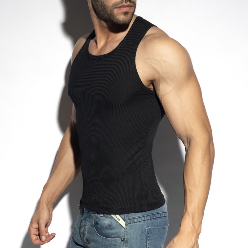 ES Collection Recycled Rib Sports Tank Top black