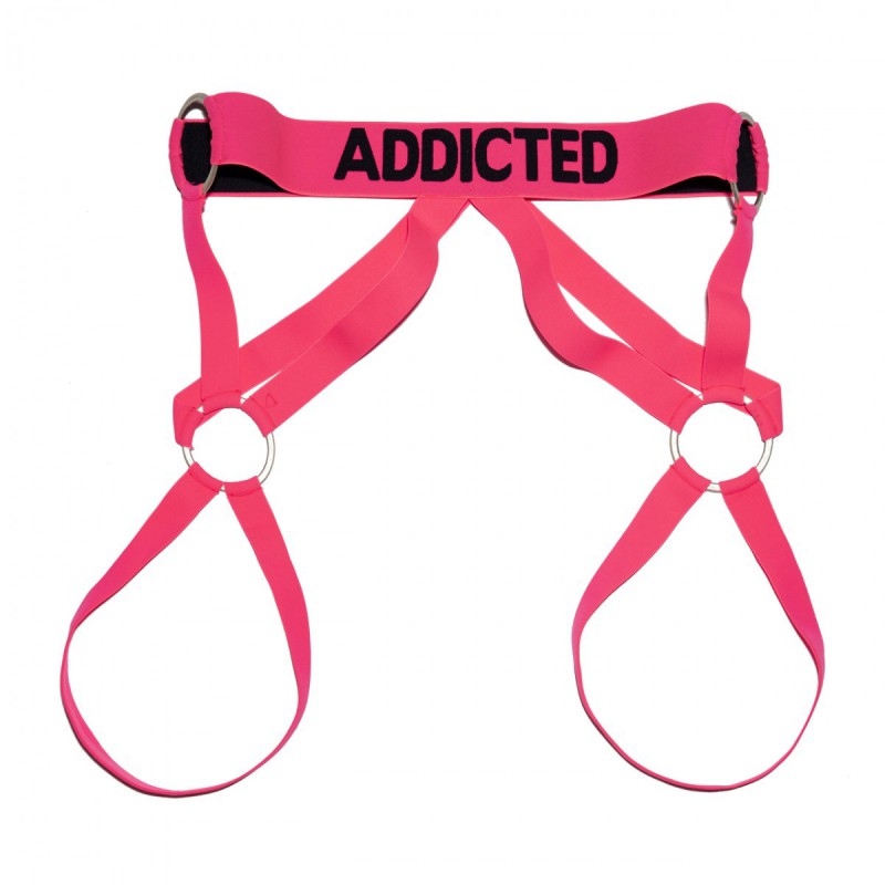 AD Fetish Neon Leg Harness neon pink