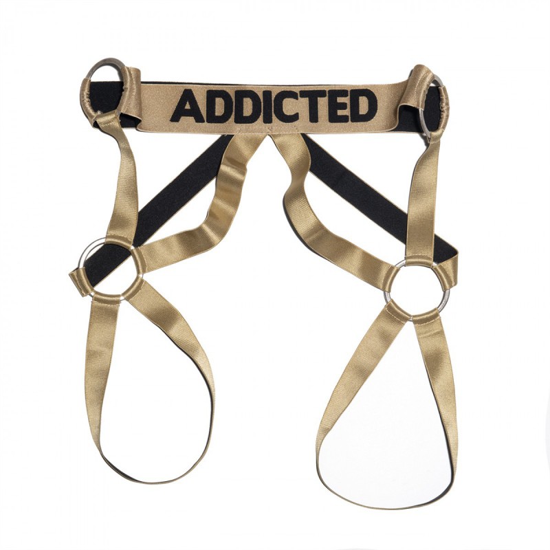 AD Fetish Party Leg Harness gold