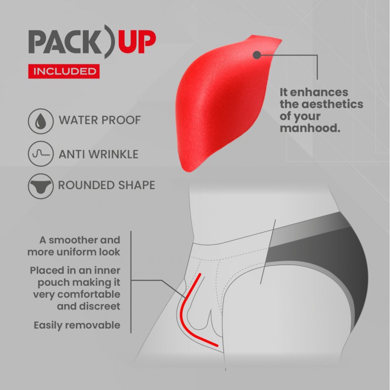 Addicted Sports Padded Brief white