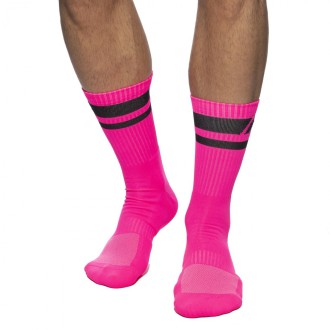 Addicted Neon Socks short neon pink