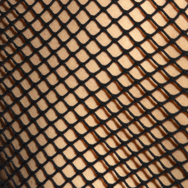 ES Collection Beachy Net Strap Tank Top Black