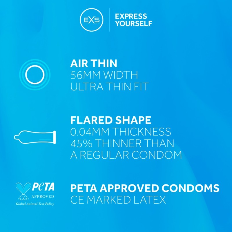 EXS Air Thin Condoms 12 Pack