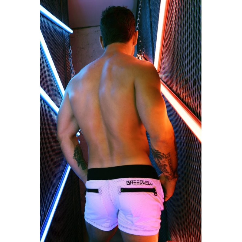 BREEDWELL Hook Up Shorts White