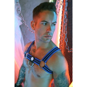 BREEDWELL Daddy's Favorite Bulldog Harness Blue