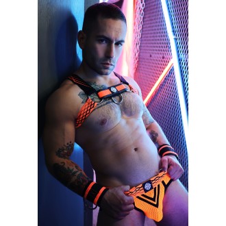 BREEDWELL Revolution Bulldog Harness Neon Orange