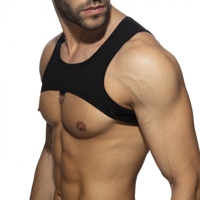 AD Fetish Ring Plain Harness Black