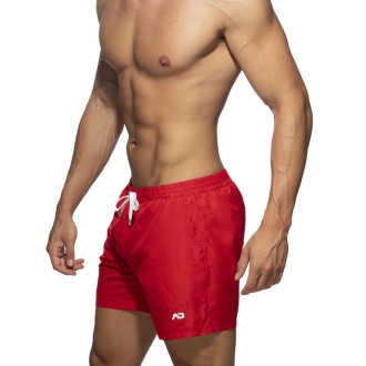 Addicted Basic Swim Long Short Red