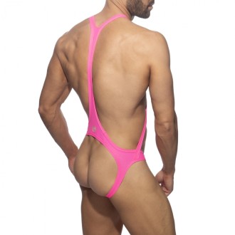 Addicted Reptile Cris Cross Bodysuit Neon Pink