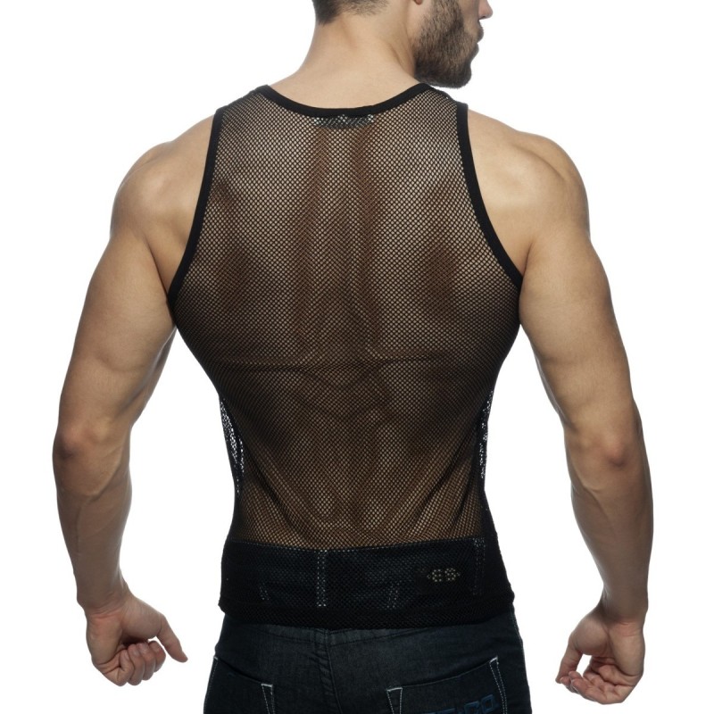 Addicted Mesh Tank Top Black