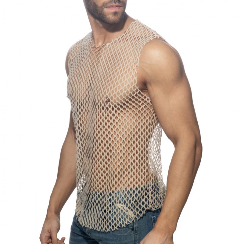 Addicted Flamboyant Tank Top Beige