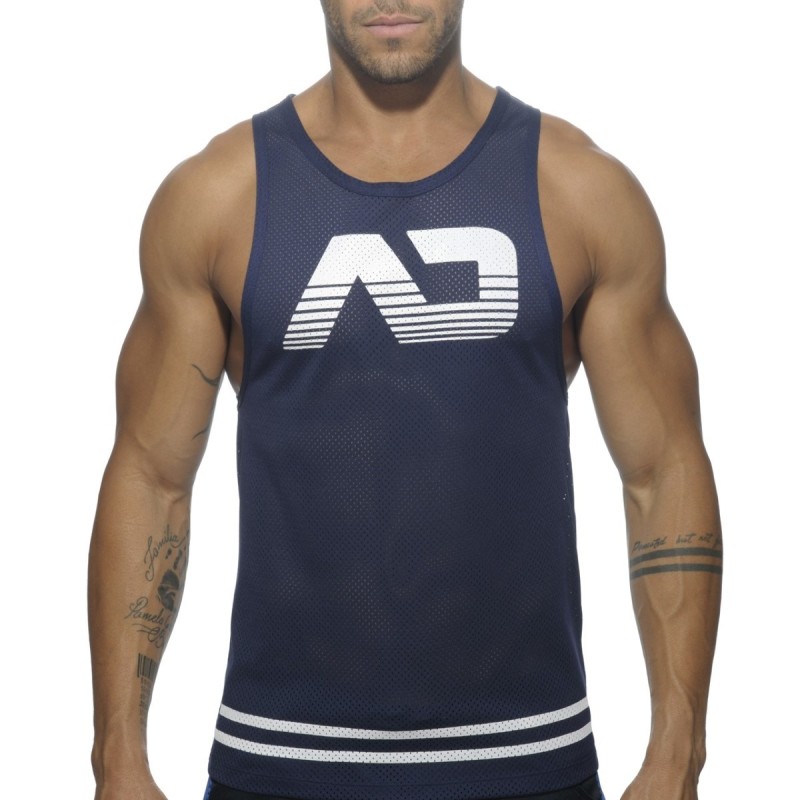 Addicted Mesh Tank Top Navy