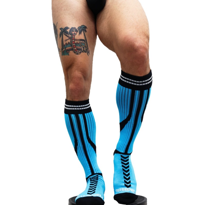 BREEDWELL Sucker Socks Aqua Blue