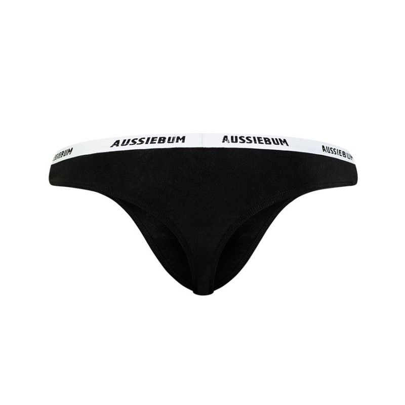 aussieBum Essential Thong Black