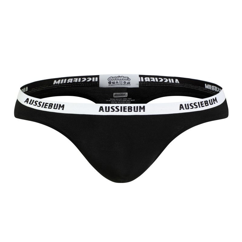 aussieBum Essential Thong Black