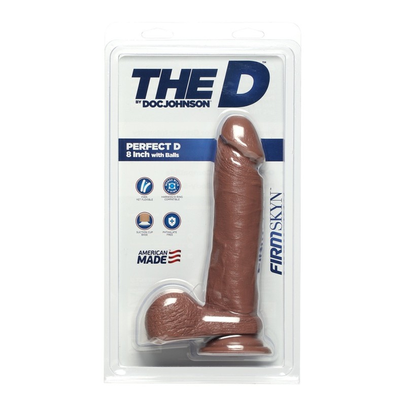 Perfect D - Realistic FIRMSKYN Dildo with Balls - 8" / 20 cm