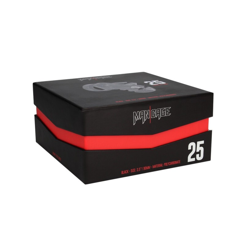 Mancage Model 25 - Chastity Cage - 3.5'' / 9 cm - Black