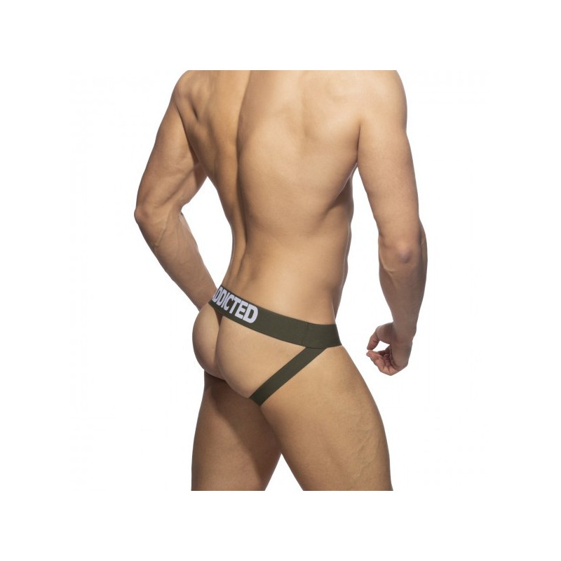 Addicted Push Up Mesh Jock kaki