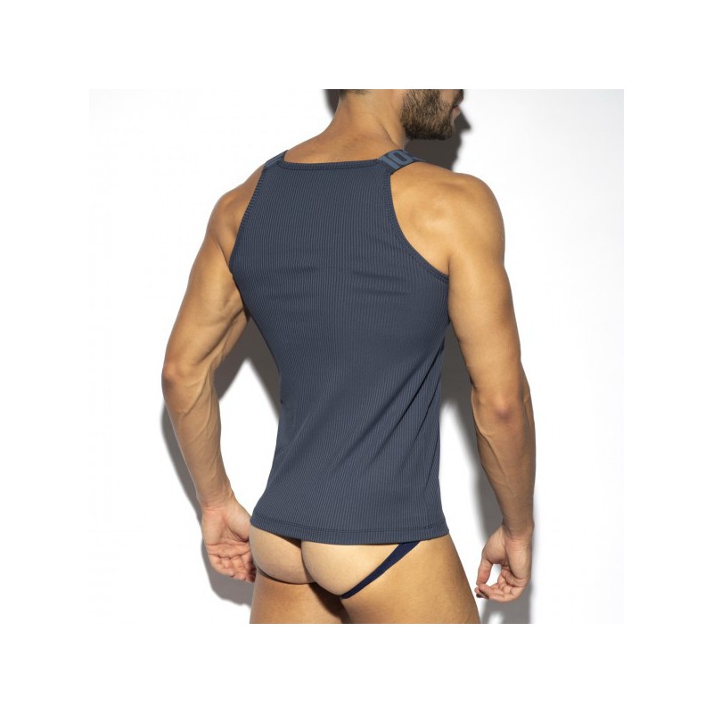 ES Collection Recycled Rib Tank Top navy