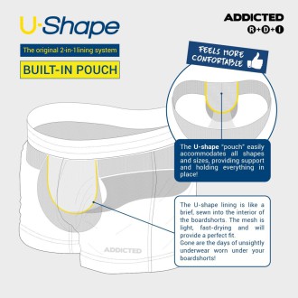 Addicted Versailles Swimshort white