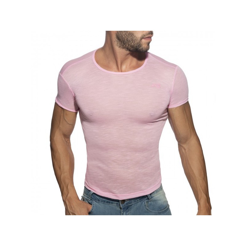 Addicted Thin Flame T-Shirt Pink